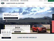Tablet Screenshot of landroverallentown.com